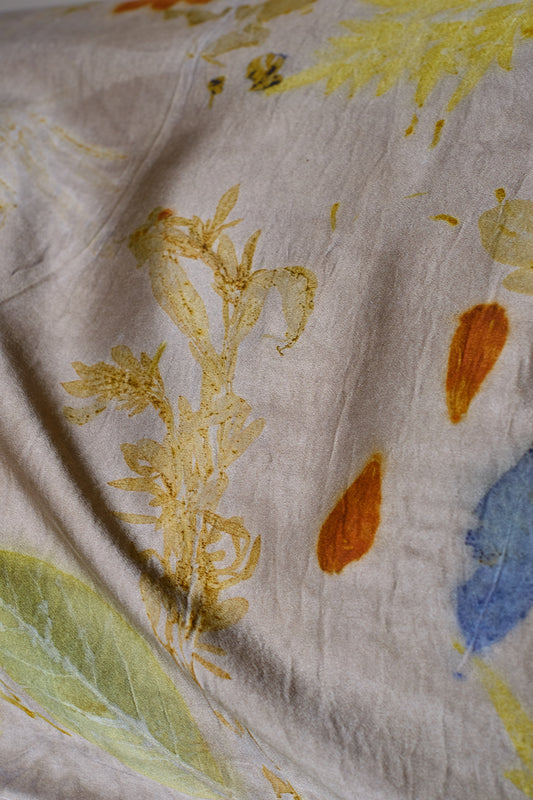 Silk Pillowcase Night Garden