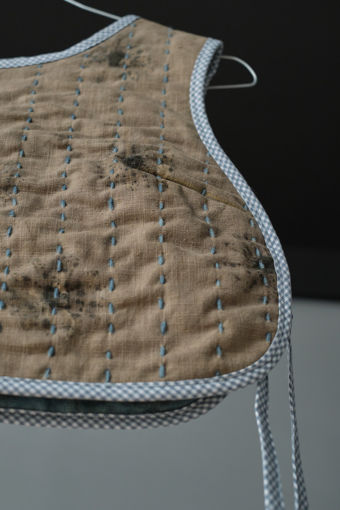 Quilted Vest Daisies & Indigo