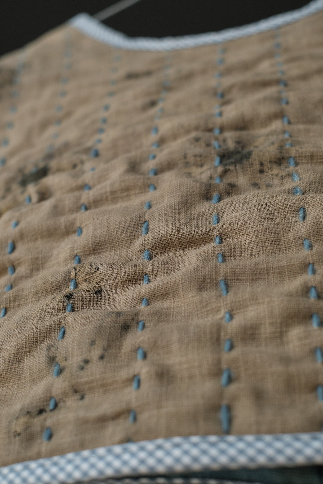 Quilted Vest Daisies & Indigo