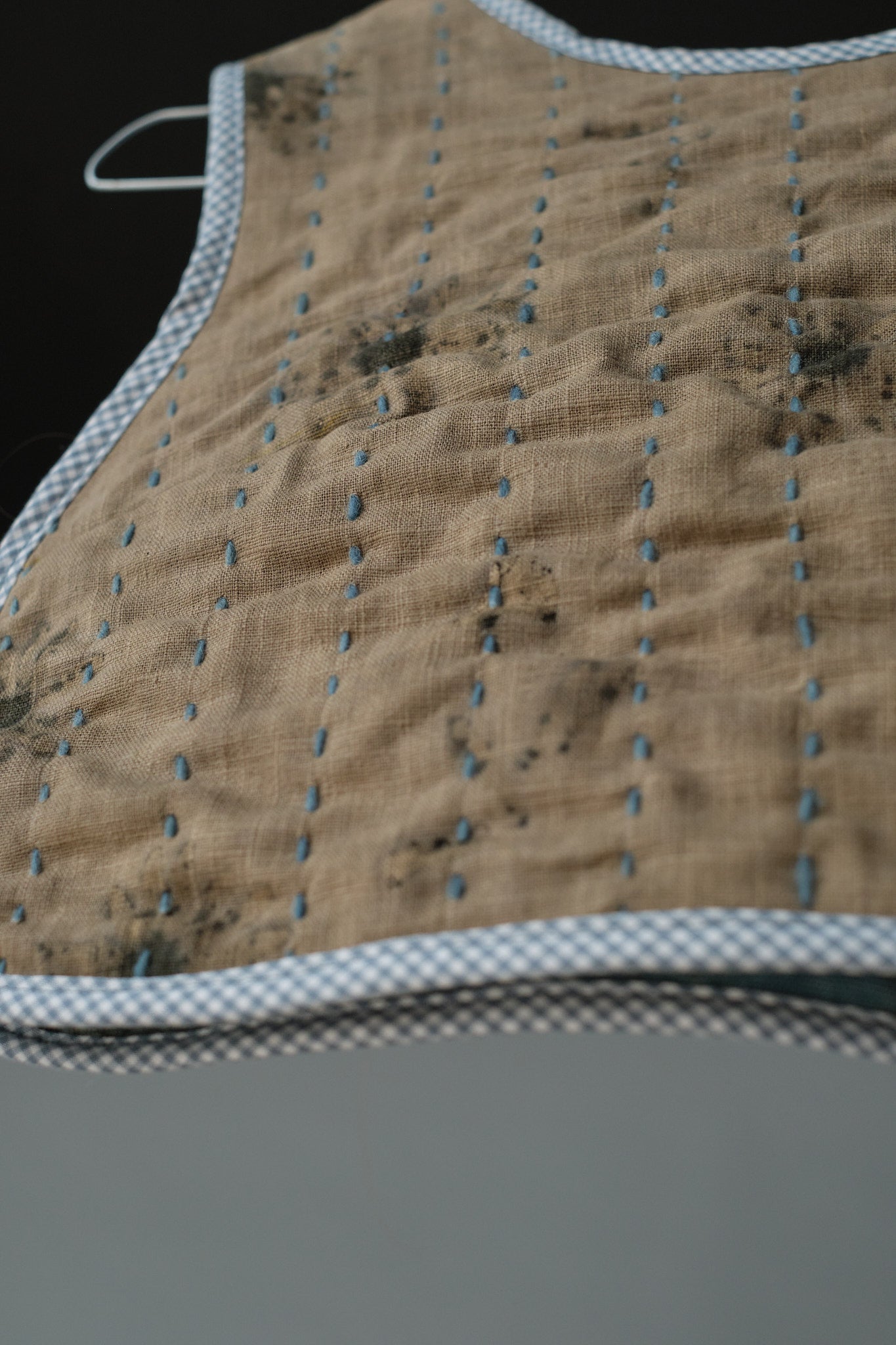 Quilted Vest Daisies & Indigo