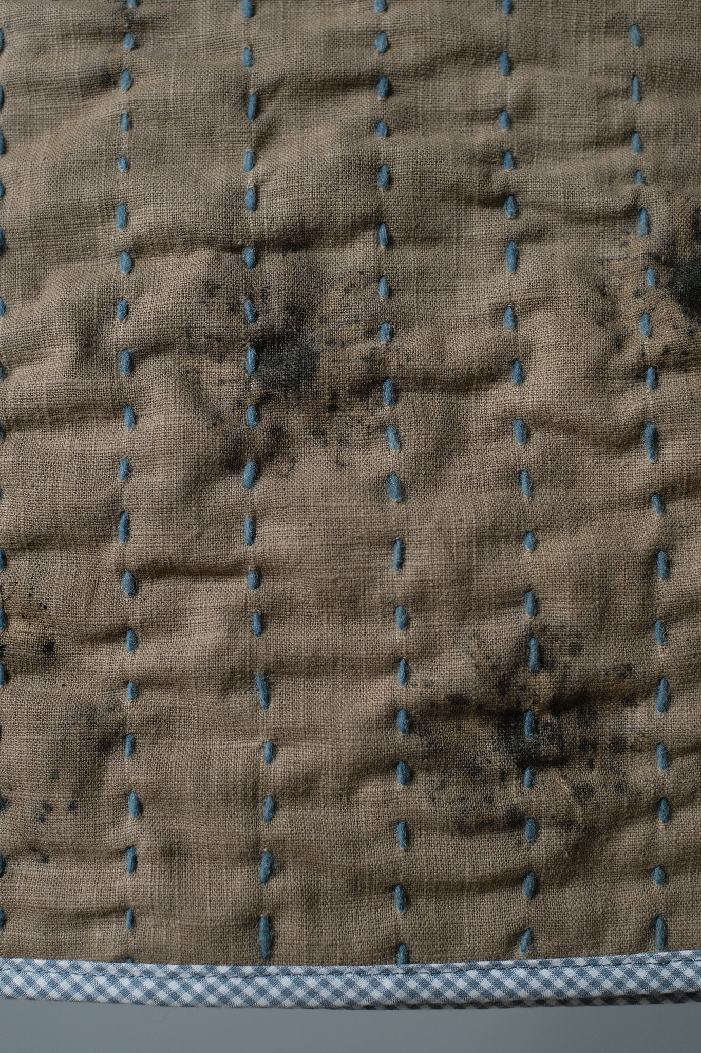 Quilted Vest Daisies & Indigo