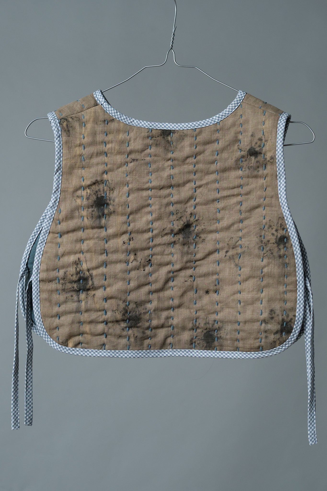 Quilted Vest Daisies & Indigo