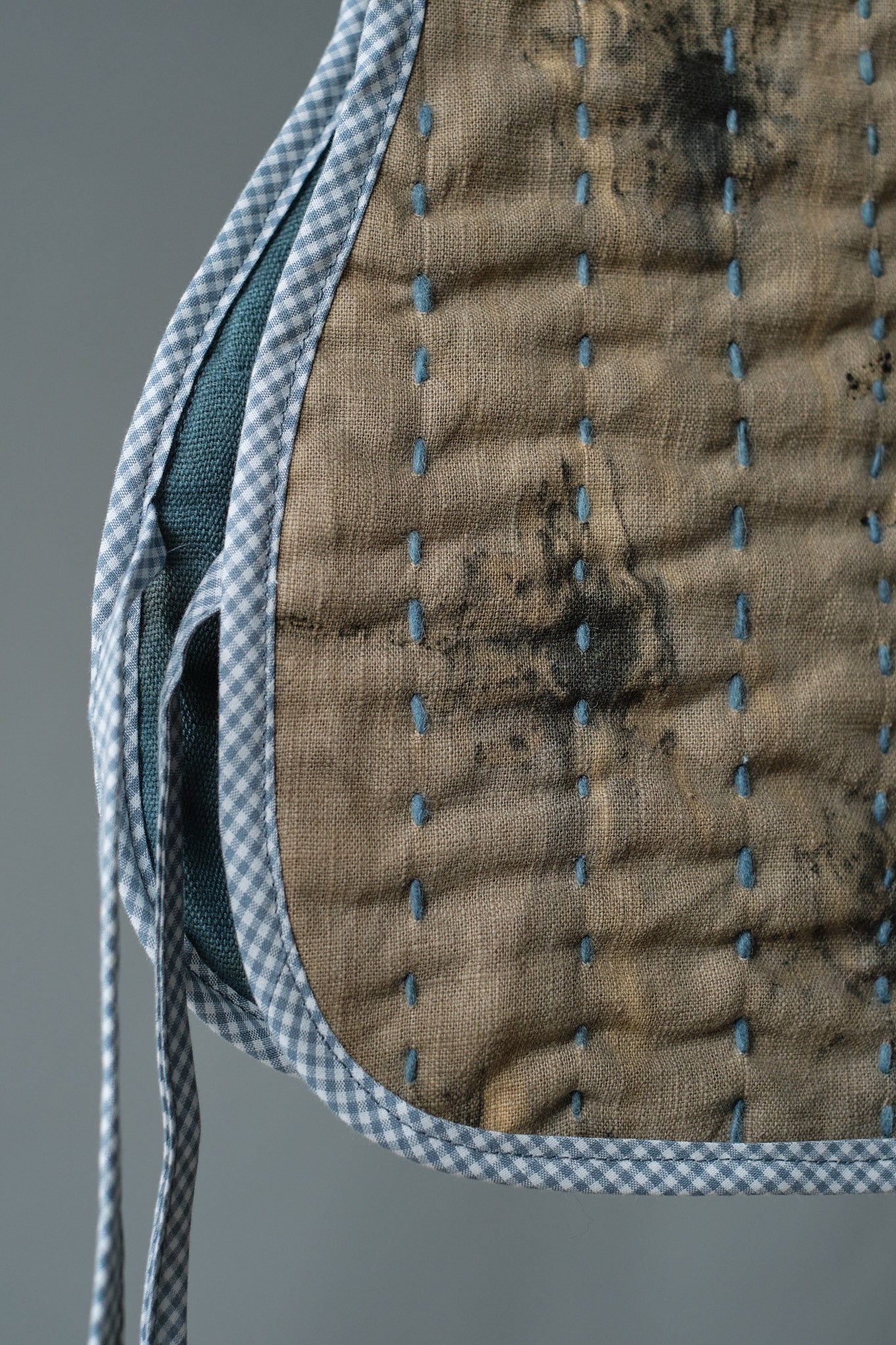 Quilted Vest Daisies & Indigo