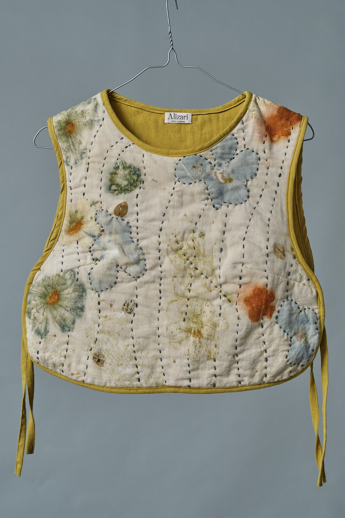 Quilted Vest Hibiscus