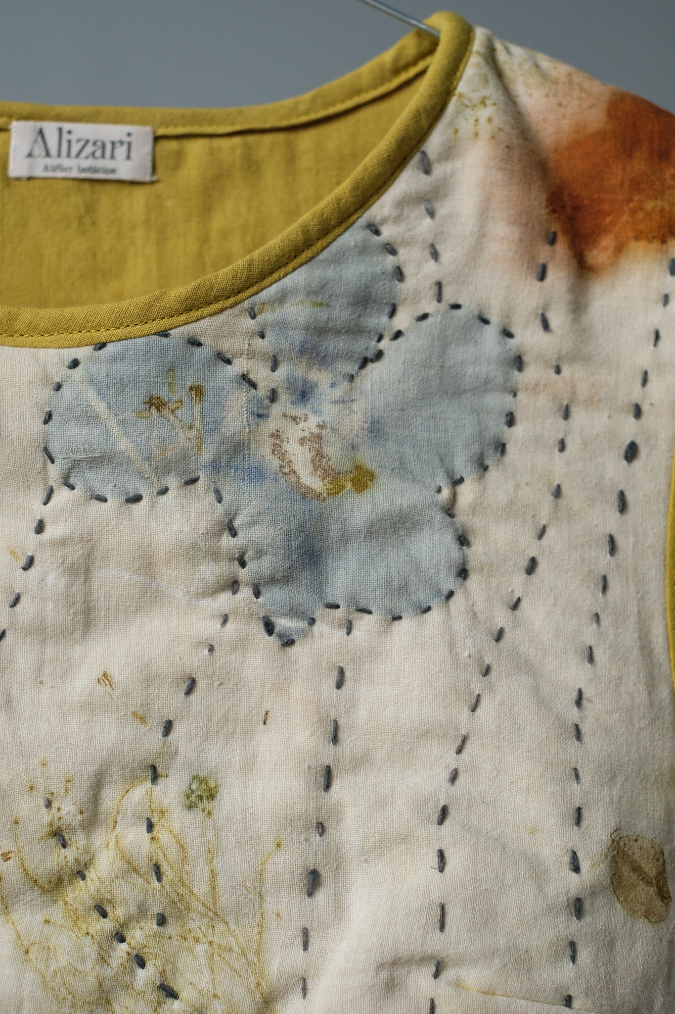 Quilted Vest Hibiscus