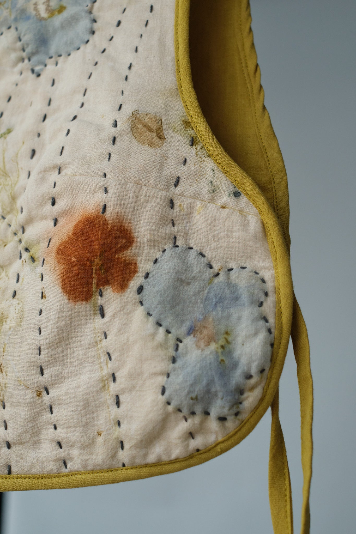 Quilted Vest Hibiscus