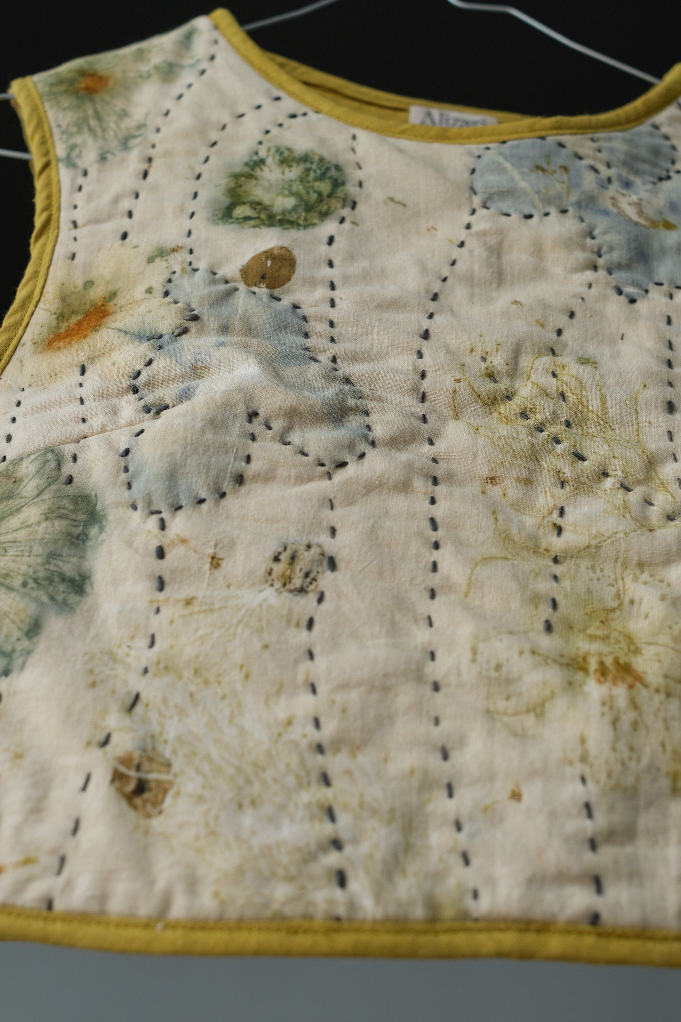 Quilted Vest Hibiscus