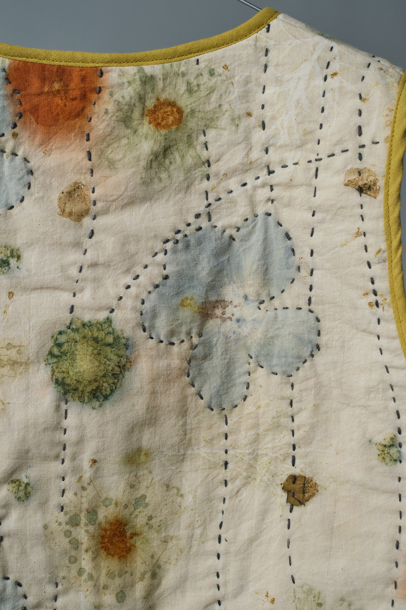 Quilted Vest Hibiscus