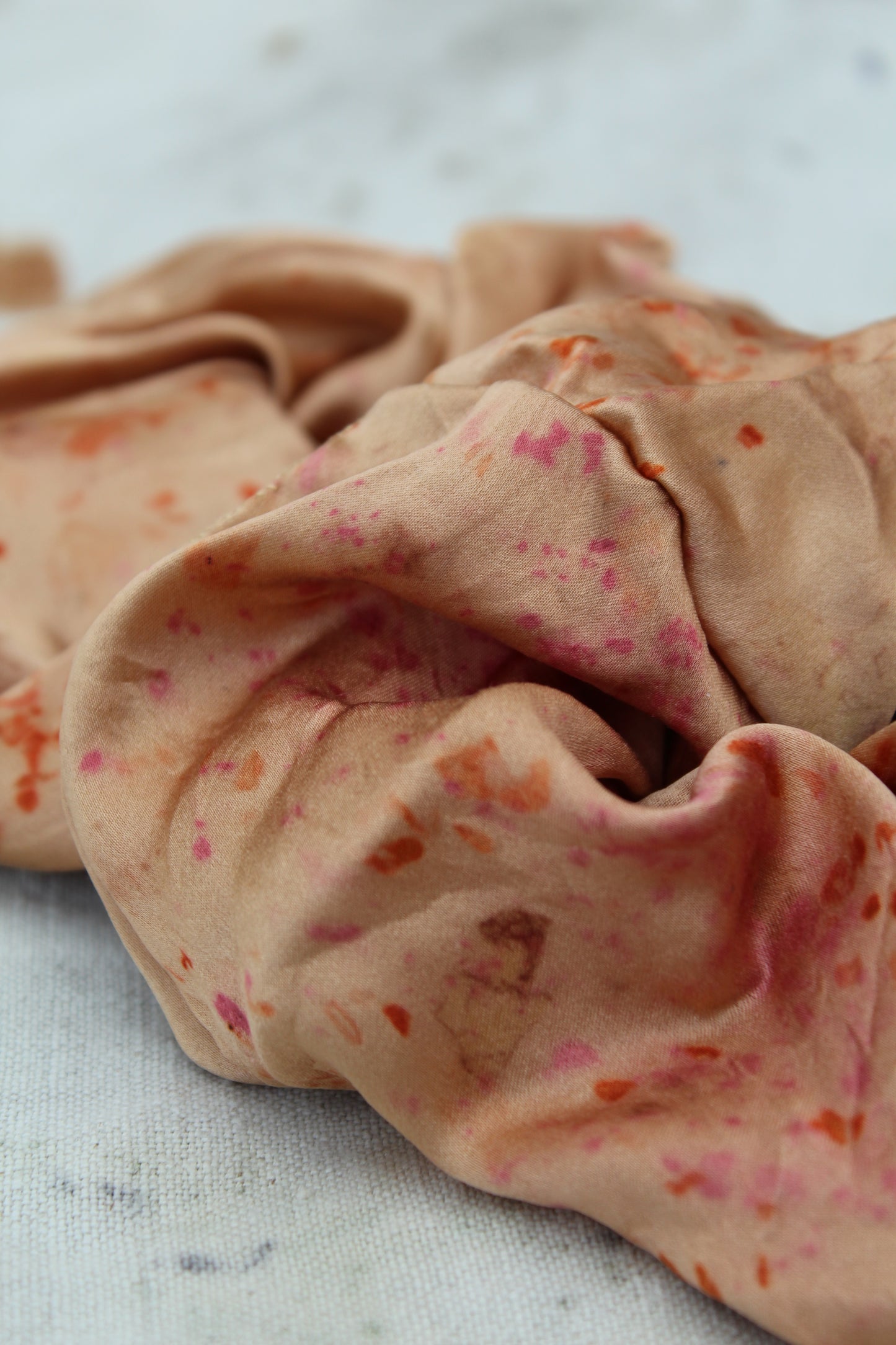 Madder Chips Silk Scrunchie