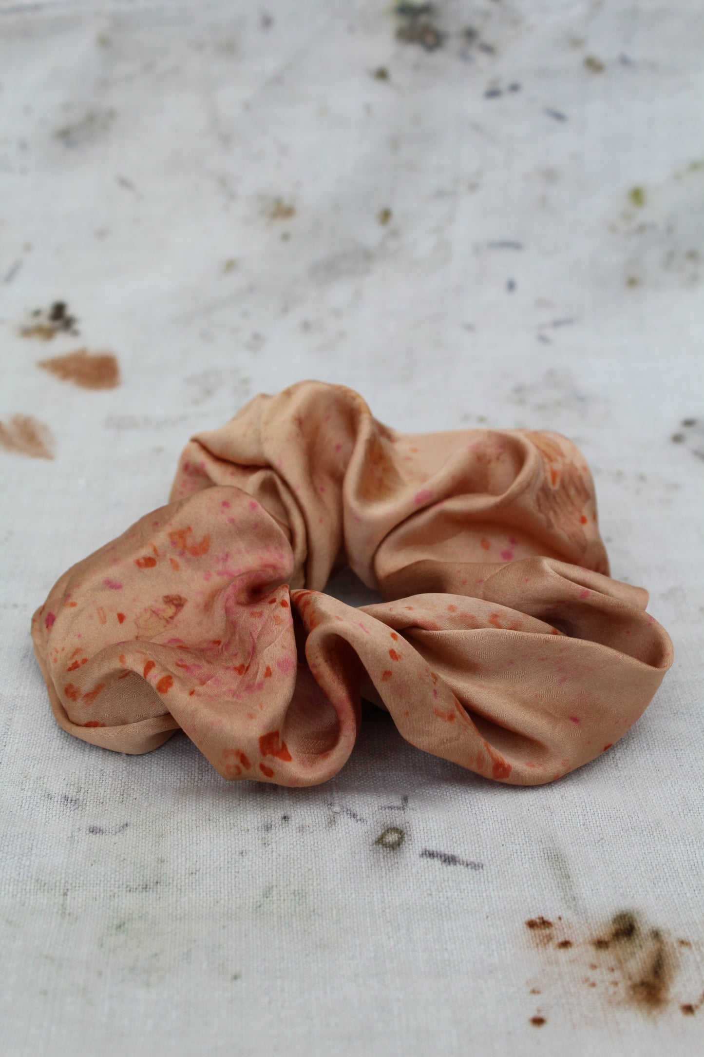 Madder Chips Silk Scrunchie