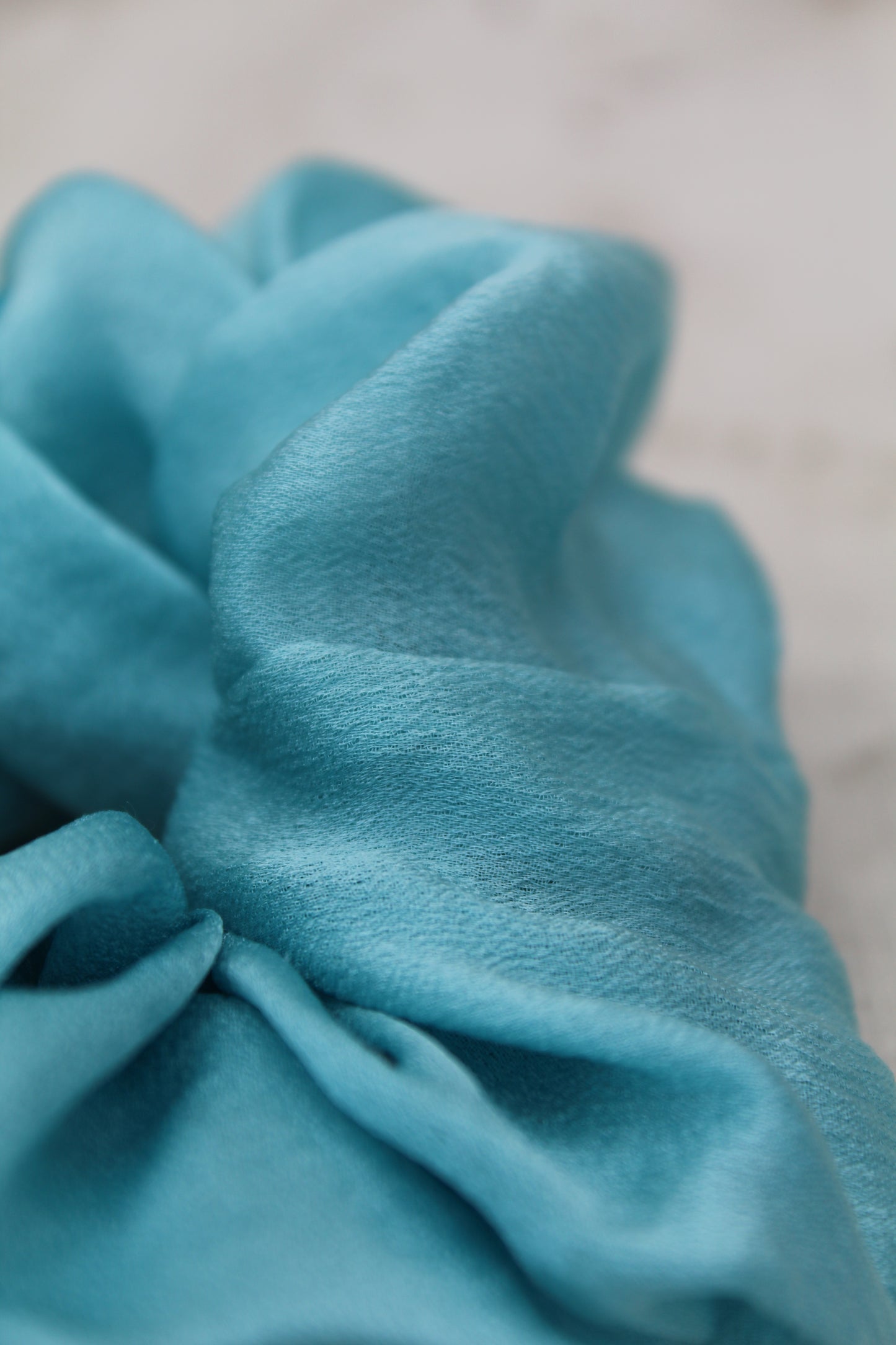 Indigo Silk Scrunchie