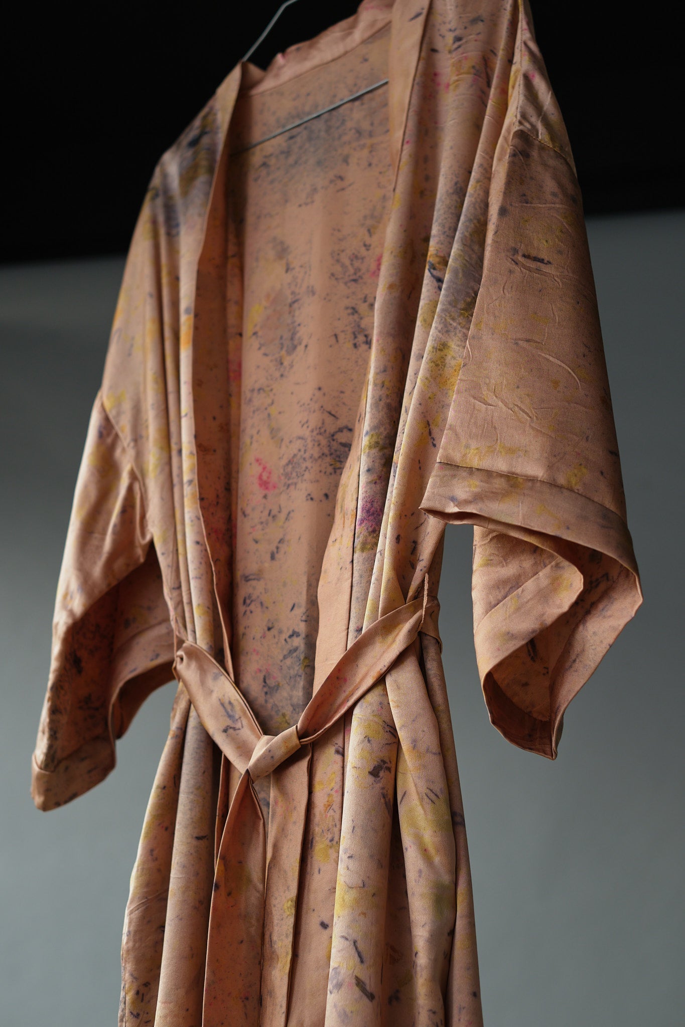 Kimono De Seda Aguacate